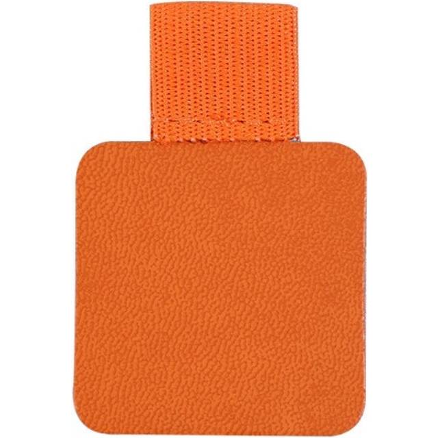 (1 x Orange) Adhesive Pen Clip Protective Case Portable Pen Clip PU Leather Pen Holder