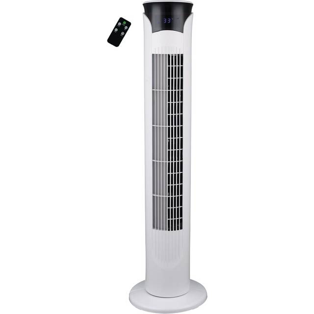 AMOS White Tower Fan 32 inch - 21 x 21 x 81cm
