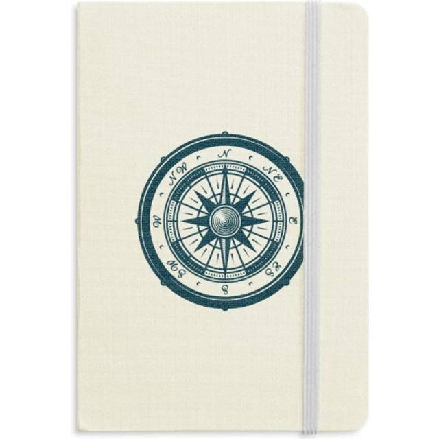 Compass Droits Military Ocean Army Notebook Official Fabric Hard Cover Classic Journal Diary