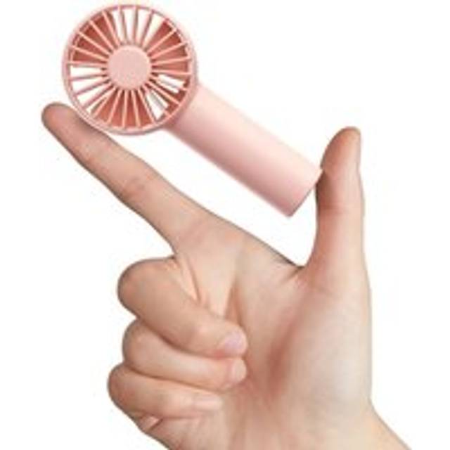 Mini Portable Battery Operated Fan with 2000mAh Battery, usb Powered Personal Fan, 3 Speeds, Enhanced Airflow, Rechargeable Quiet Handheld Fan - Pink