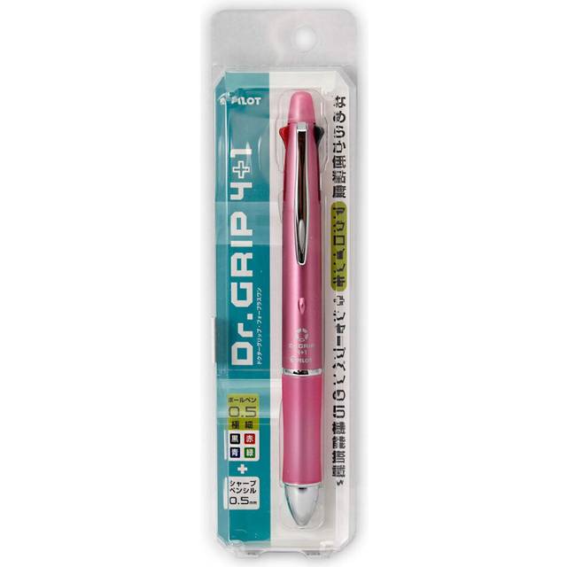 Pilot Dr. Grip 41 4 Color 0.5 mm Ballpoint Multi Pen 0.5 mm Pencil - Series I - Shell Pink