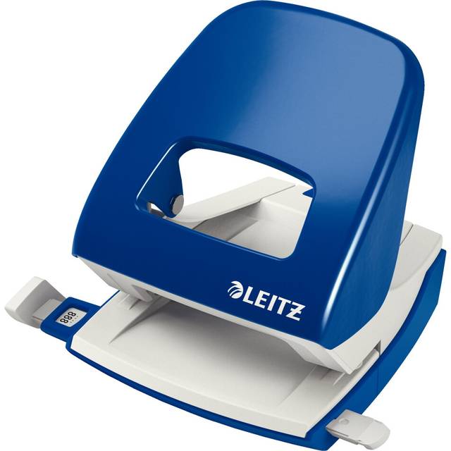 Leitz Hole Punch  30 Sheets  Guide Bar with Format Markings  Metal  Ne