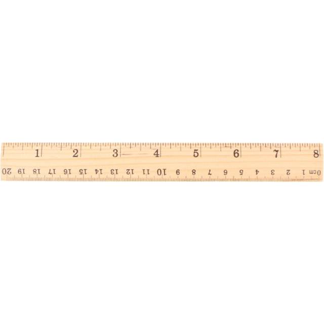 20cm Wooden Ruler Double Sided Student School Office Measuring Stationery School Accessories