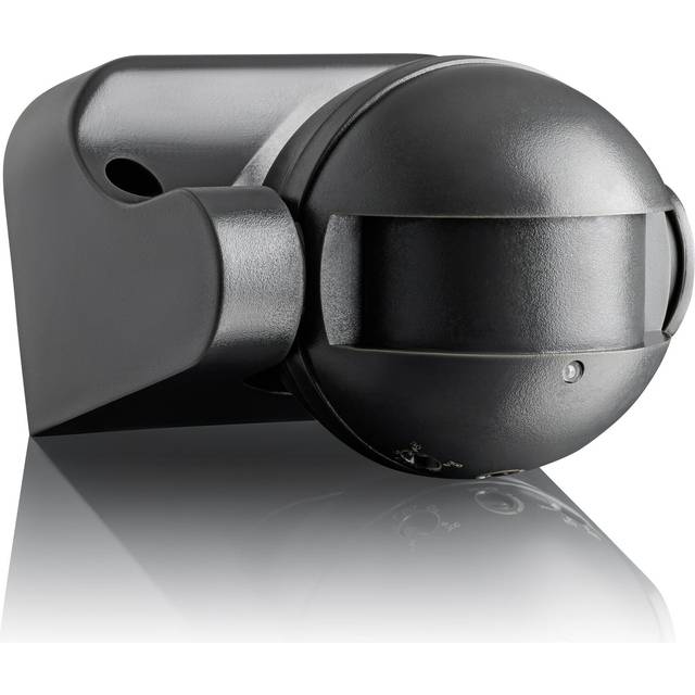 Motion Detector Outdoor IP54, Surface Mount, HF Sensor, Wall Mounting, Programmable, Range 15m/180, LED suitable,