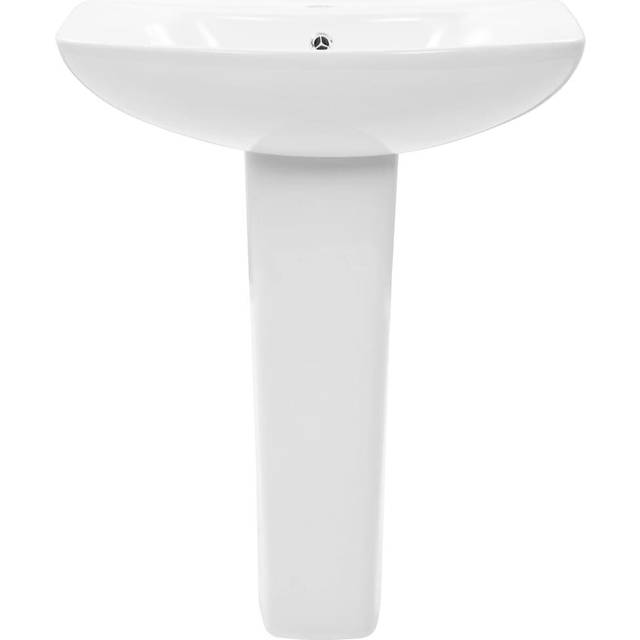Calvo Freestanding Ceramic Full Pedestal Basin (6,500mm L X 5,200mm W X 2,000mm H)