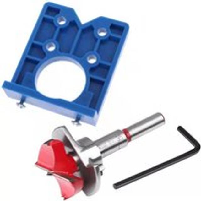 Cyslmuk - 35MM Hinge Jig Concealed Hinge Drill Bit Sets Drill Locator Guide Tools for Cabinet Hinges and Mounting Plates,For Woodworking