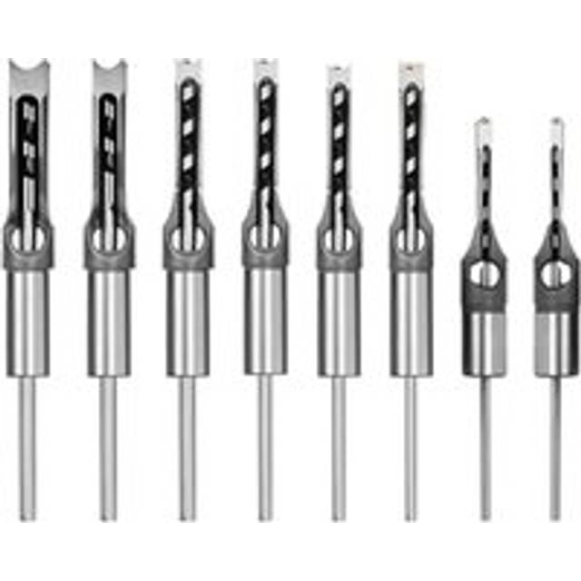 8Pcs Woodworking Square Hole Drill Bits,Wood Mortising Chisel,Square Chisel Bit for
