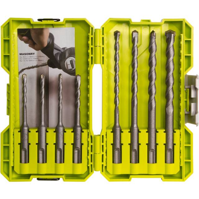 Ryobi RAK08SDS2 SDS+ Masonry Bit Set (8 Piece)