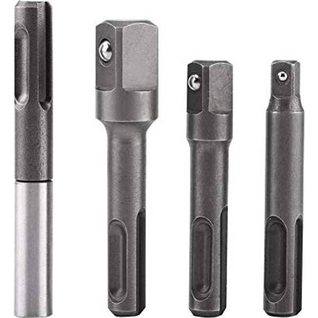 "Drill Bit Holder Extension Connector, SDS Plus Shank to 1/4"" Hex Socket Adaptor and 1/4""3/8""1/2"" Square Drill Bit Extension Connector"