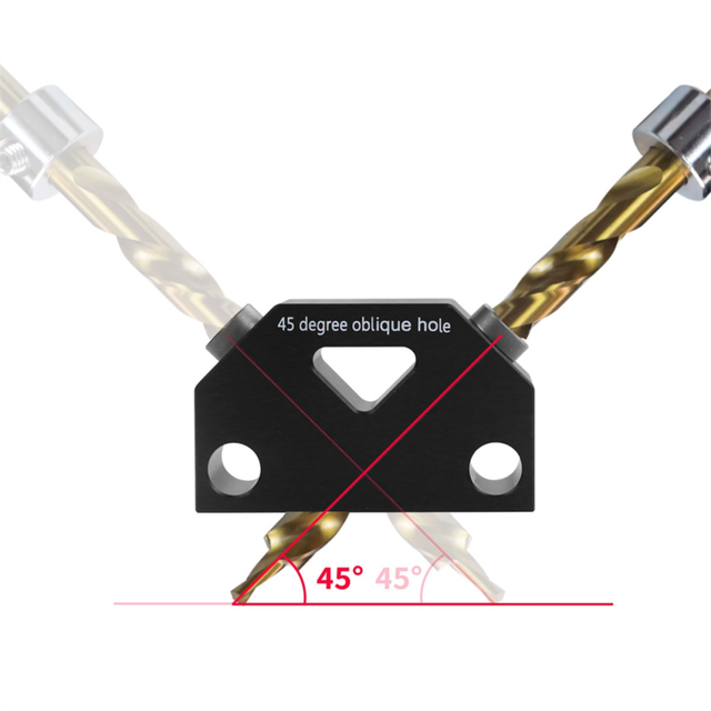 LLhappy-Pocket Hole Jig Kit-45 Punch Locator Angle Woodworking Tool Screw Positioner Drilling Dowel Drill Guide Joiner