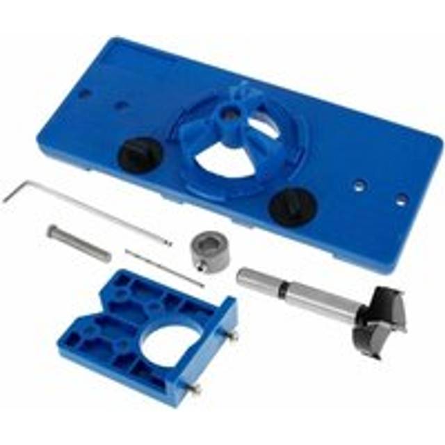 35mm Invisible Hinge Drilling Jig with Drill Bit, Stop Support