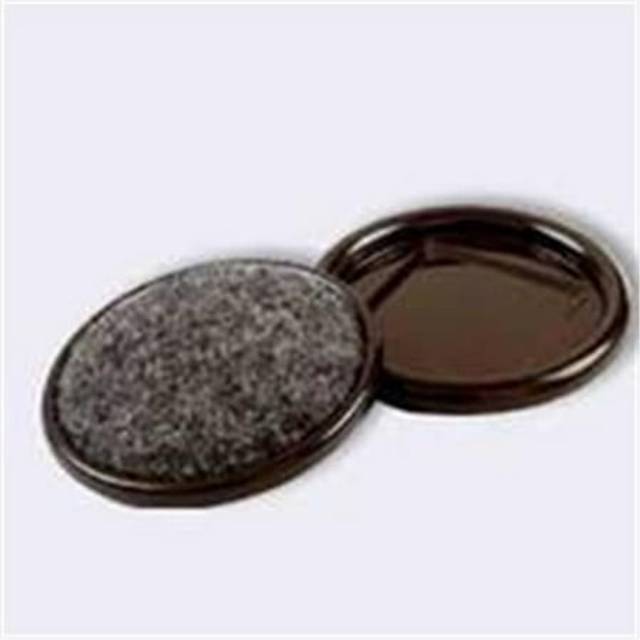 Shepherd Hardware 9092 2-1/2-Inch Carpet Base Furniture Cups  Brown  4-Pack