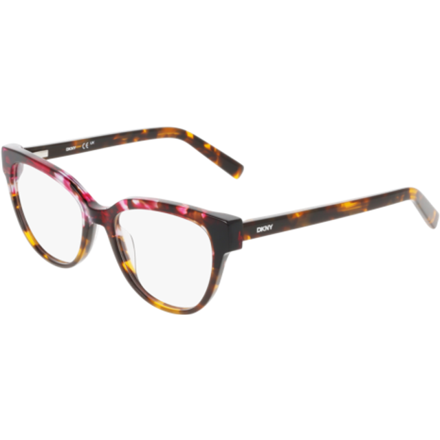 DKNY DK5074 640 Women's Eyeglasses Tortoiseshell Size 51 (Frame Only) - Blue Light Block Available - Dark Tortoise (51)
