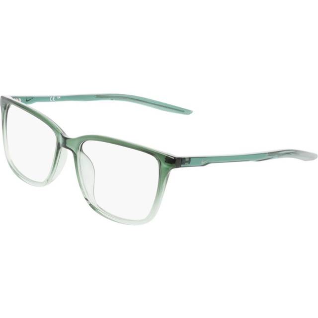 Nike 7019 307 Women's Eyeglasses Green Size 54 (Frame Only) - Blue Light Block Available - Transparent Faded Vintage Green Horizon  (54)
