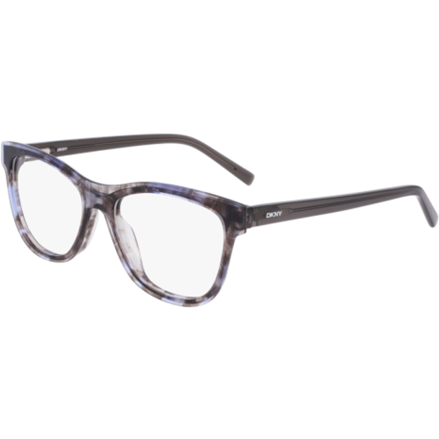 DKNY DK5077 019 Women's Eyeglasses Blue Size 53 (Frame Only) - Blue Light Block Available - Blue Horn (53)