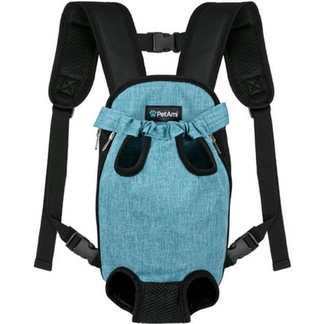 PetAmi Dog Carrier Backpack  Adjustable Dog Pet Cat Front Carrier Backpack | Ventilated Dog Chest Carrier for Hiking Camping Travel  Sling Bag for Sma