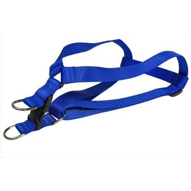 Sassy Dog Wear SOLID BLUE LG-H Nylon Webbing Dog Harness, Blue - Large