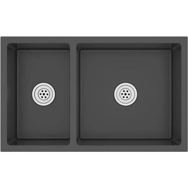 Vidaxl - Kitchen Sink Black Stainless Steel