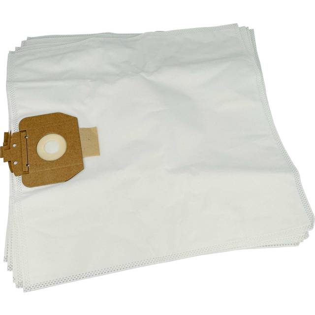 Vhbw - 5x Vacuum Cleaner Bag compatible with Diversey Taski Aero 8 Plus, Aero 8, Aero 15 Plus Vacuum Cleaner, Microfleece, 43 cm x 41 cm, White