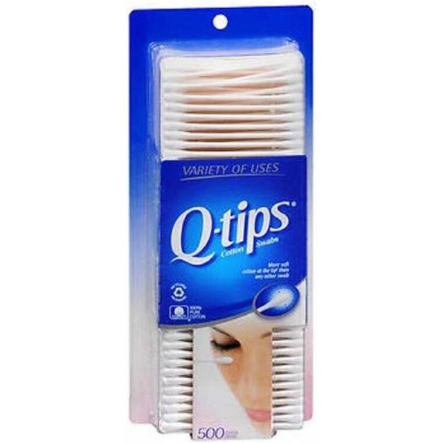 Q-tips Cotton Swabs 500 ea (Pack of 3)