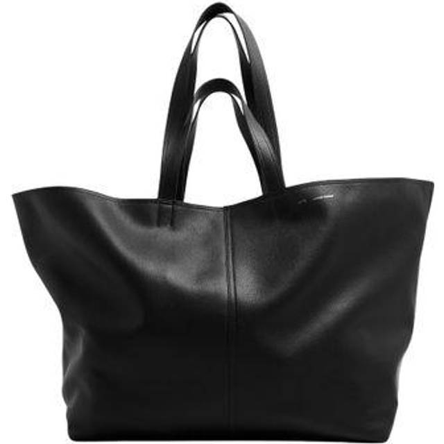 Ami Paris, Tote Bags, female, Black, ONE SIZE, Maxi Tote Bag in Black Leather