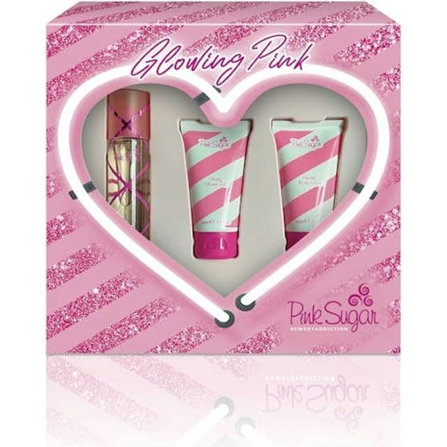 Aquolina Pink Sugar Gift Set 50ml EDT + 50ml Shower Gel + 50ml Body Lotion