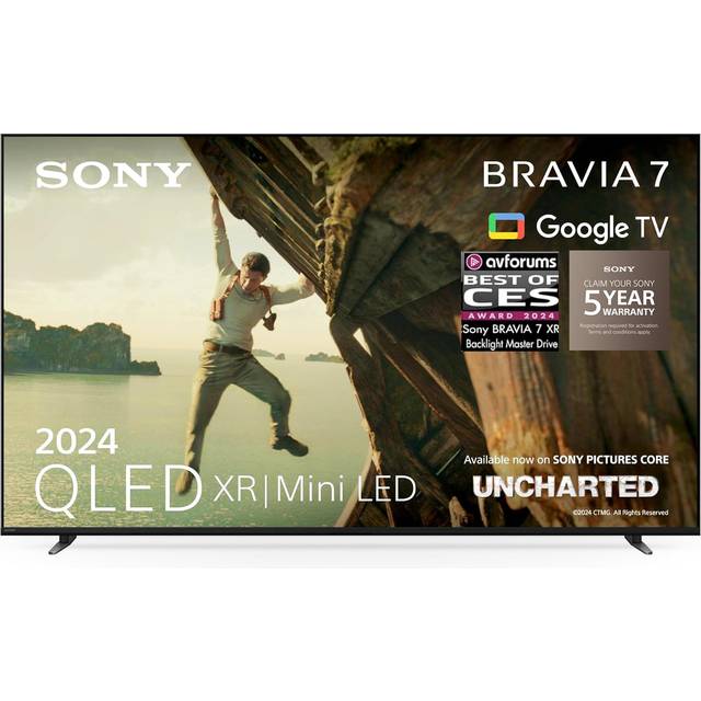 Sony K55XR70PU 55 Inch BRAVIA 7 4K QLED Mini LED HDR Google Bravia TV 2024