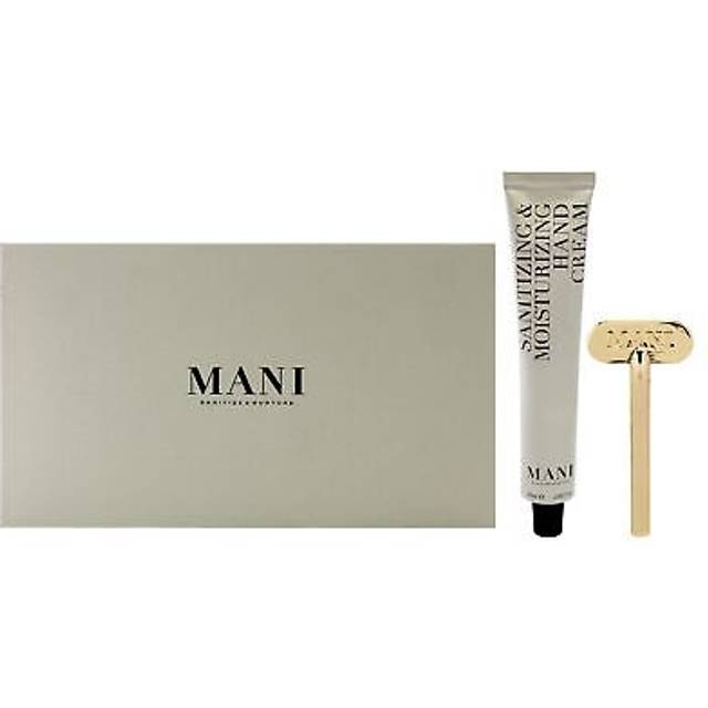 Sanitizing and Moisturizing Hand Cream Set by Mani for Women - 2 Pc 2.5oz Moisturizing Hand Cream  Sanitizing