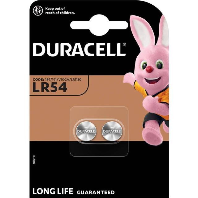 Duracell LR54 LR1130 V10GA Button Cell Batteries | 2 Pack