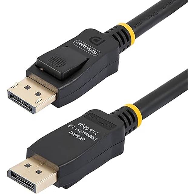 StarTech.com 2m (6.6ft) VESA Certified DisplayPort Cable - 10 Pack - DisplayPort 1.2 Cord with Latches 4K 60Hz UHD DP to DP Cable for Monitor Latching DP Connectors