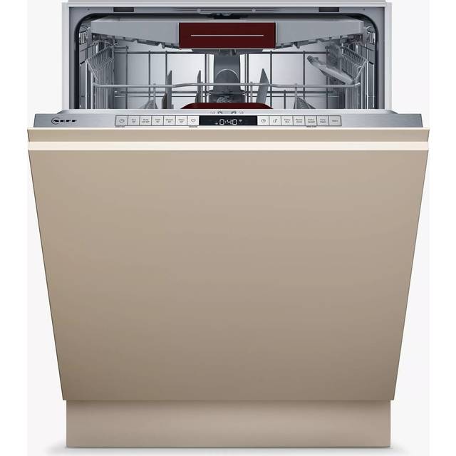NEFF N50 S155HVX00G Wifi Connected Fully Integrated Full Size Dishwasher - Silver Control Panel with Fixed Door Fixing Kit - D Rated