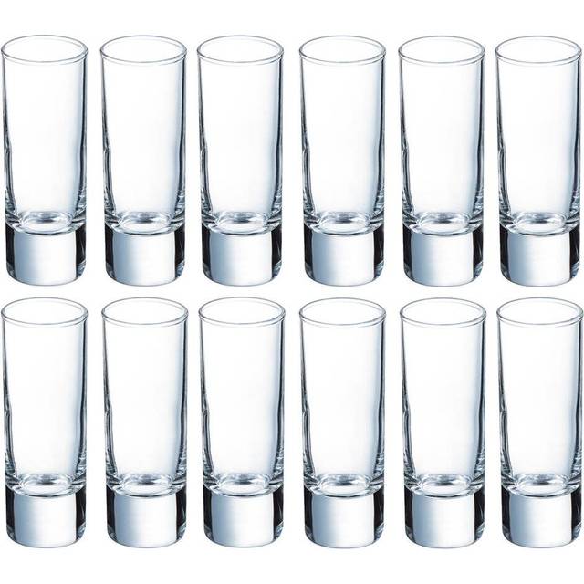 (12, 60ml Shot Glass) 6 Or 12 Luminarc Drinking Glasses Set Water Whisky