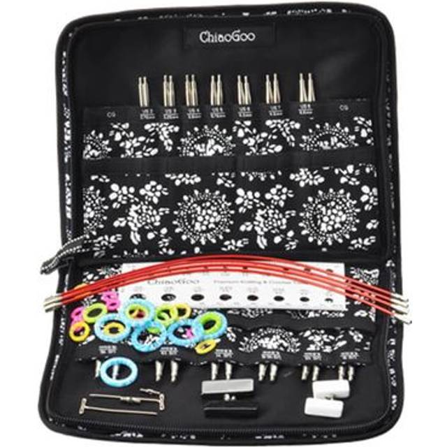 ChiaoGoo Twist Stainless Steel Interchangeable Set  4-inch (10cm) Small (7400-S)