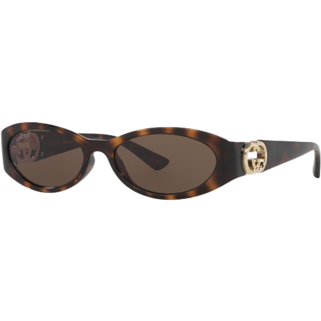 Gucci GG1660S 002, OVAL Sunglasses, FEMALE - Havana