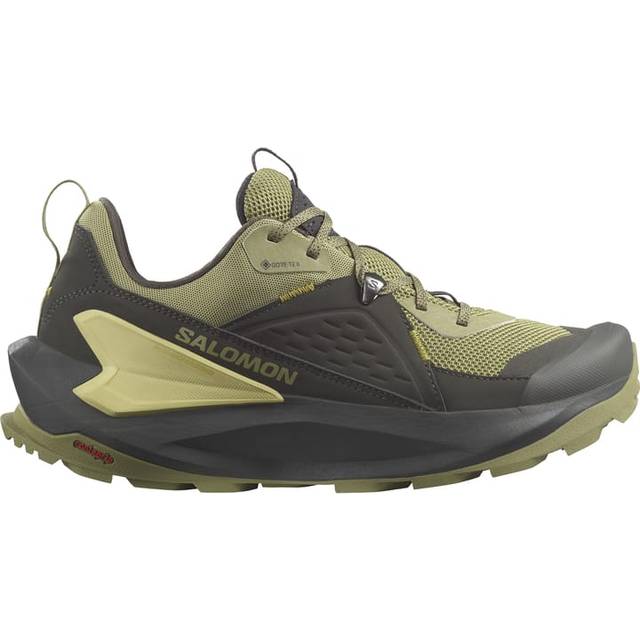 国内配送 SALOMON ELIXIR MID GTX BLACK/DRIED HERB/STHER Men's Salomon Elixir Mid GORE-TEX® | Zappos.com