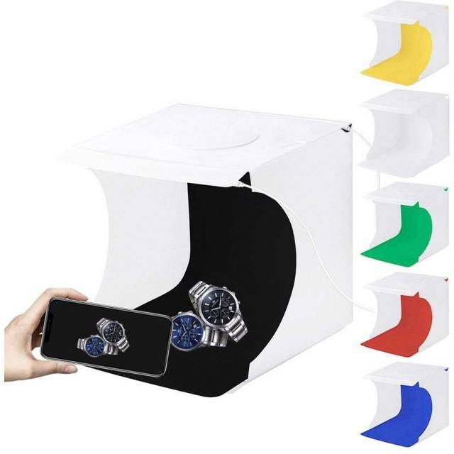 Led Mini Folding Lightbox Portable Photography Softbox