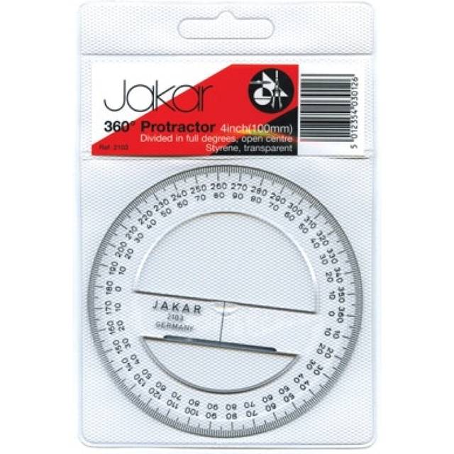 Jakar : Protractor 360Â° : 100mm