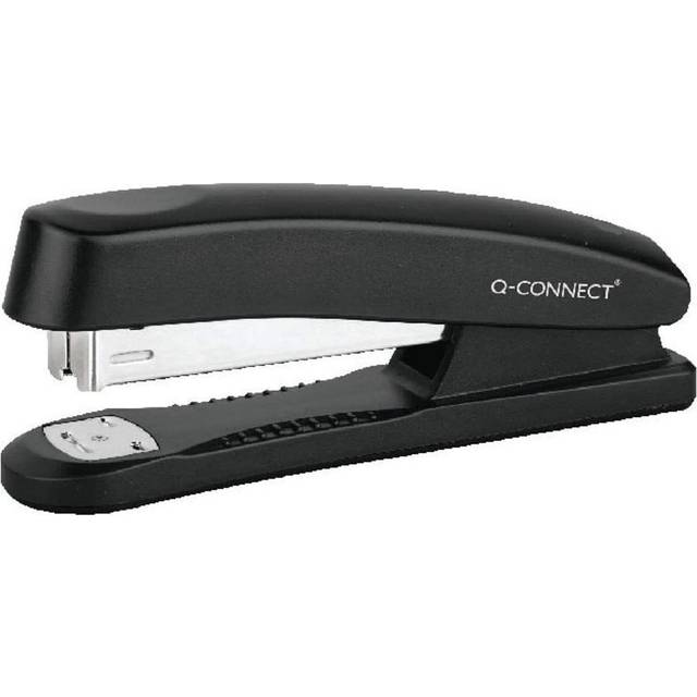 Q-Connect Full Strip Plastic Stapler, Black