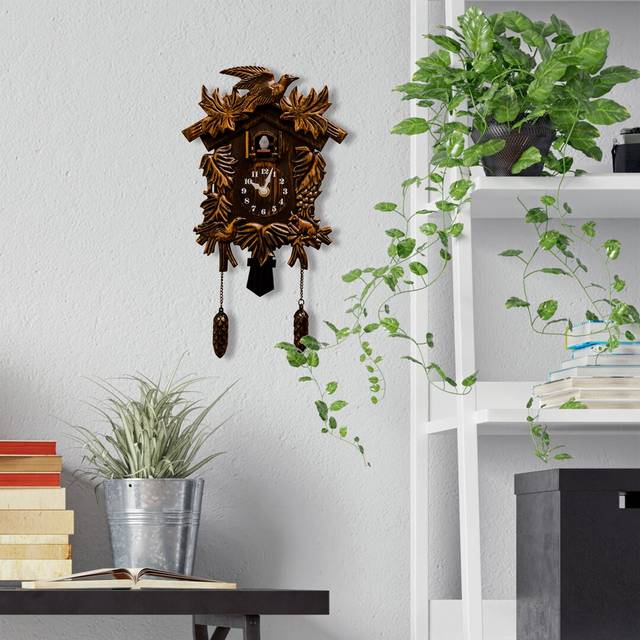 Pinkerton Vintage Cuckoo Wall Clock - Brown (51.31cm W X 93.98cm H)
