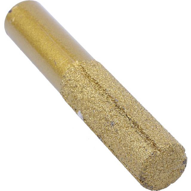 Gold 13mm Dia Diamond Profile Straight Router Bit for Marble