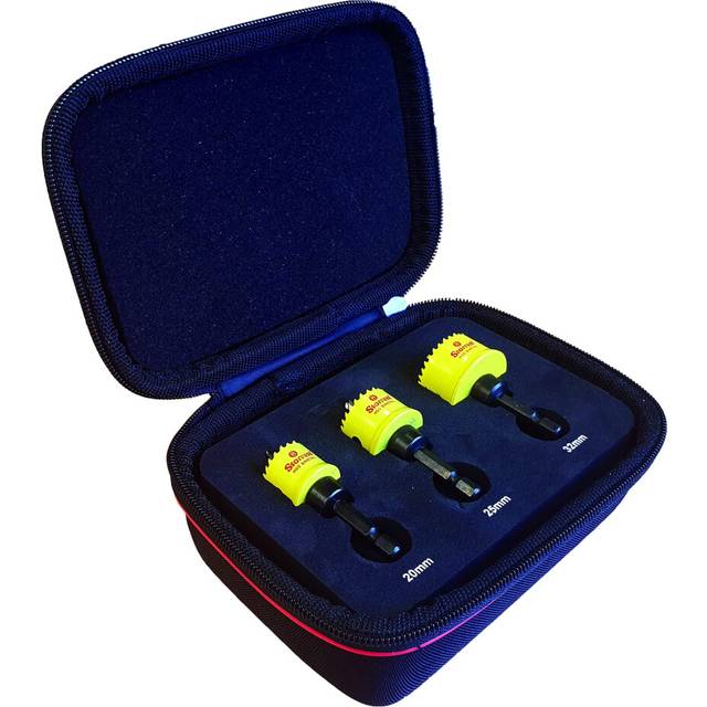 Starrett KCS03001 Hole Saw Kits, Yellow, 3-Piece Set