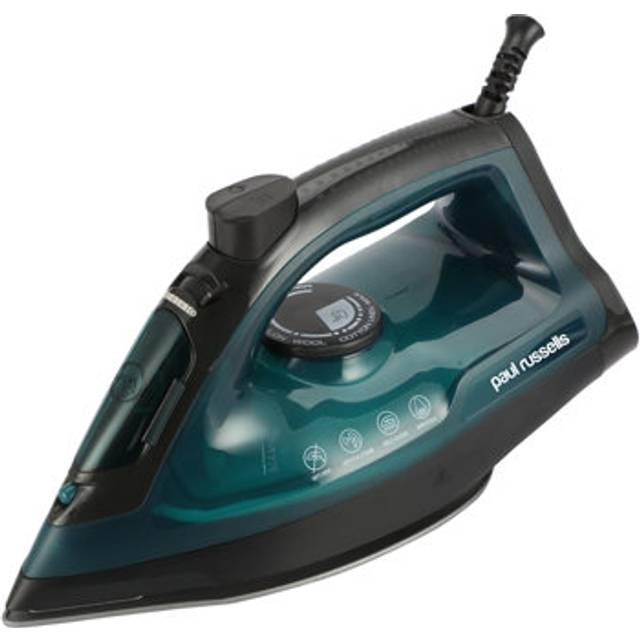 Paul Russells 2400W Steam Iron - Continuous 30g/min Steam, 240V Variable Output, Anti-Drip/Anti-Calc Filter, Vertical Jet Steam Boost, 250ml Water
