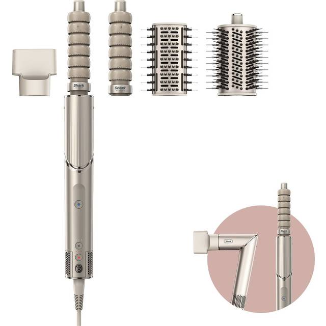 SHARK FlexStyle HD436SLUK 4-in-1 Air Styler & Hair Dryer – Stone, Silver/Grey