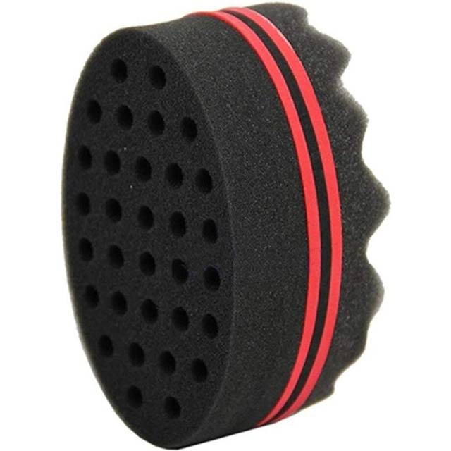 Hair Small Wave Twists Magic Sponge Brush for Locking Coil Afro Curl Barber Tool Black Durable and Useful