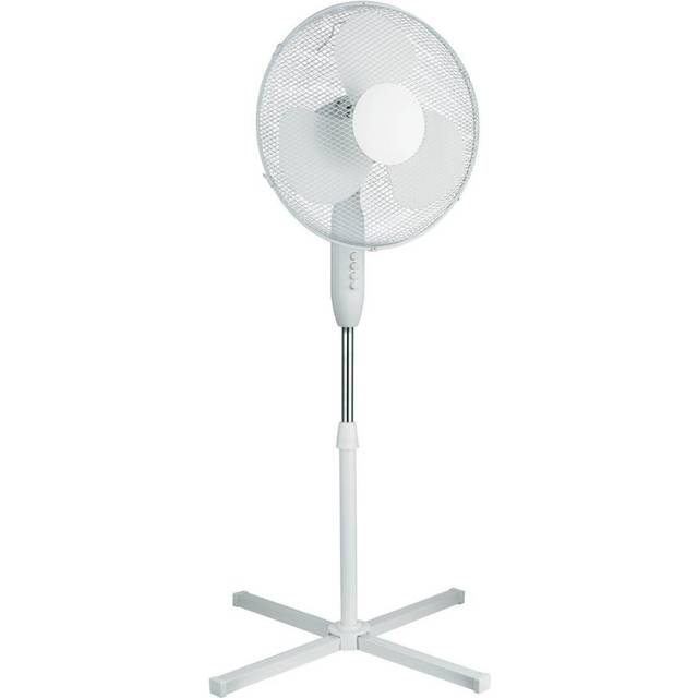 Simple Value White Oscillating Pedestal Fan - 16 Inch