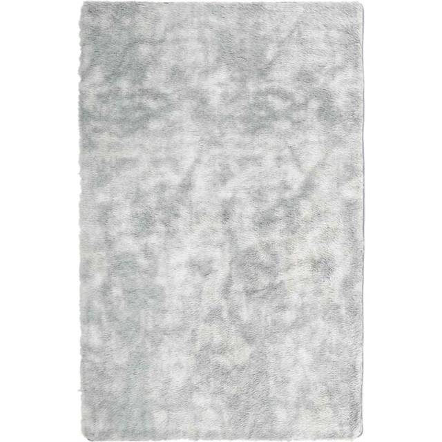 Ryamatta med lång lugg NAVARRA ljusgrå 130x200 cm polyester
