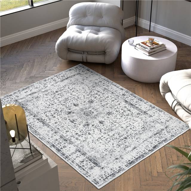 Washable Rug Aliya - different sizes, oriental pattern, non-slip underside, non-allergenic short pile - 160 x 230 cm