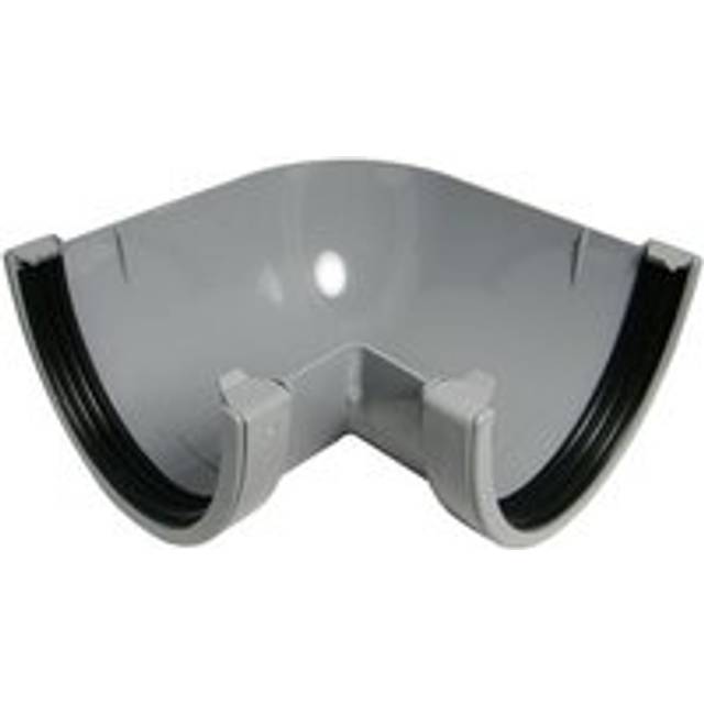 FloPlast Industrial/ Xtraflo Gutter Angle - 90 Degree x 170mm Grey