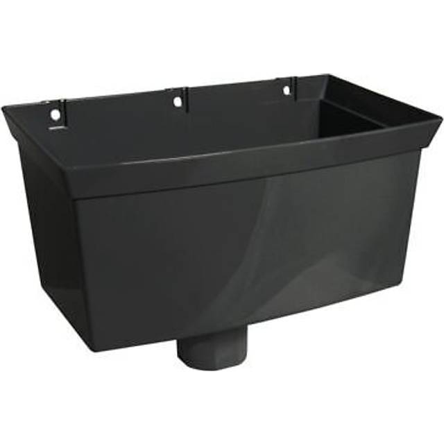 FloPlast Downpipe Universal Round/ Square Hopper - Black