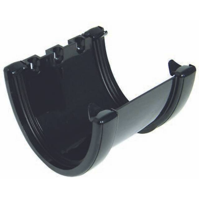 FloPlast Deepflow/ Hi-Cap Gutter Union Bracket - 115mm x 75mm Black